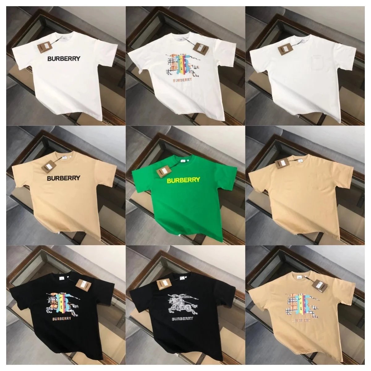Burberry Logo Print T-Shirt Men Women Fashion Casual Top