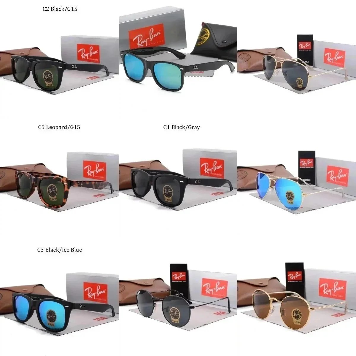 Ray-Ban Sunglasses Classic Wayfarer Aviator Styles