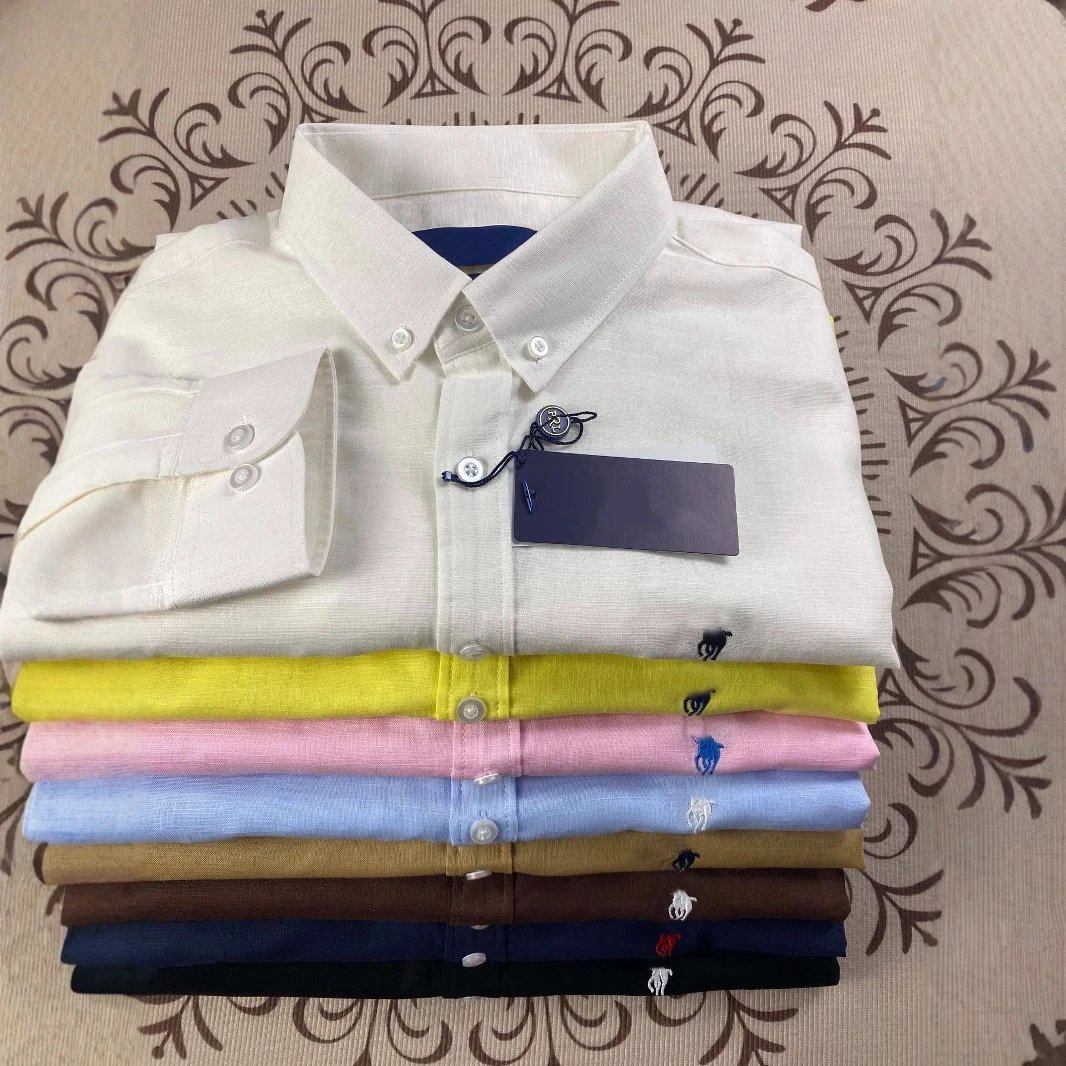 Men's Classic Fit Cotton Oxford Shirt with Pony Logo