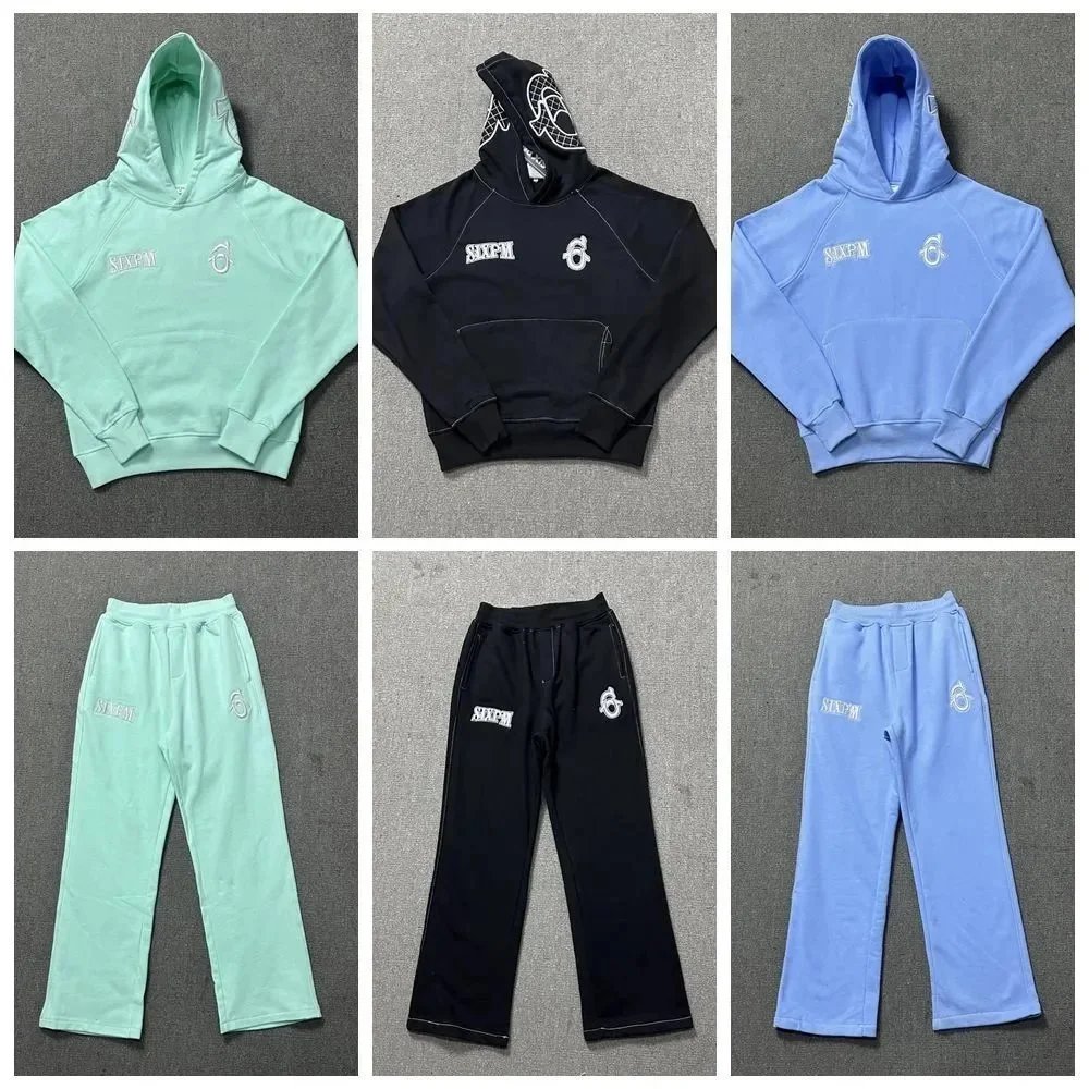 SIXPEM Hoodie and Sweatpants Set - Comfortable Casual Wear for Men and Women
