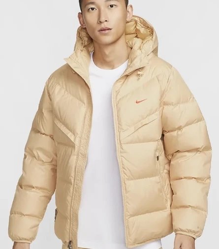 Men's Nike Puffer Jacket Lightweight Hooded Winter Coat