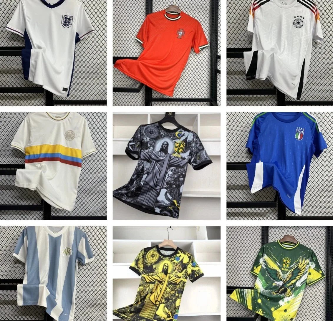 Official National Team Soccer Jerseys for Men Women Fans
