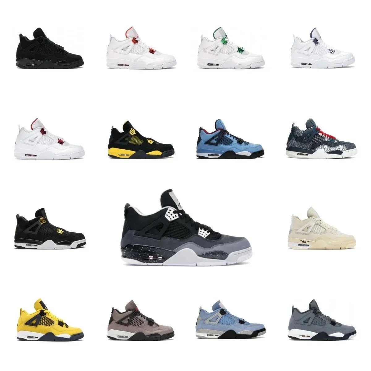 Air Jordan 4 Sneakers Collection - Classic Basketball Shoes