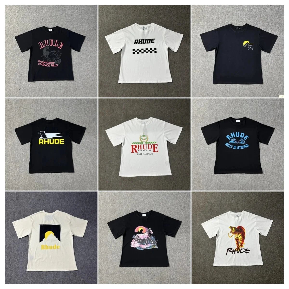 RHUDE T-Shirts Collection - Premium Streetwear Tees