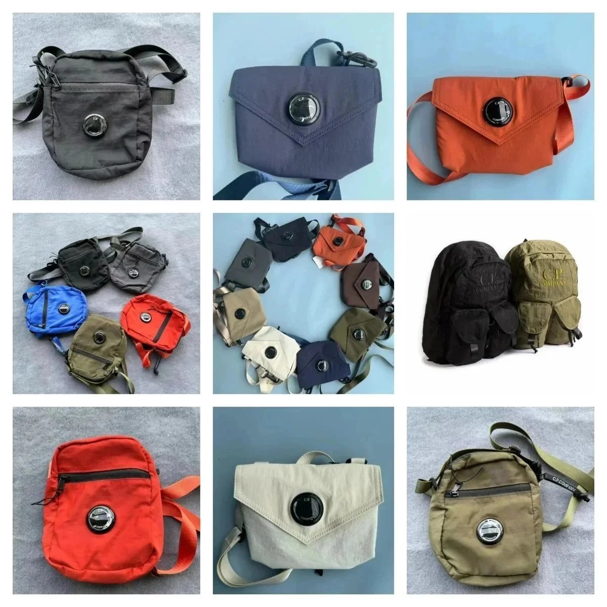 C.P. Company Crossbody Bag with Snap Button Closure