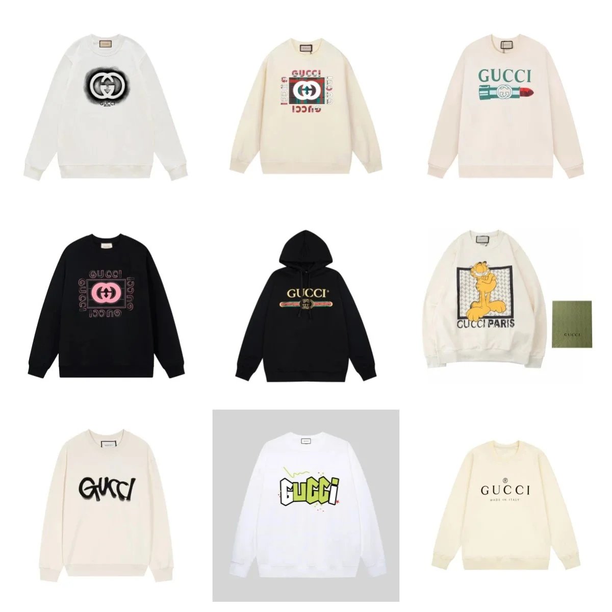 Gucci Logo Sweatshirts and Hoodies for Men and Women