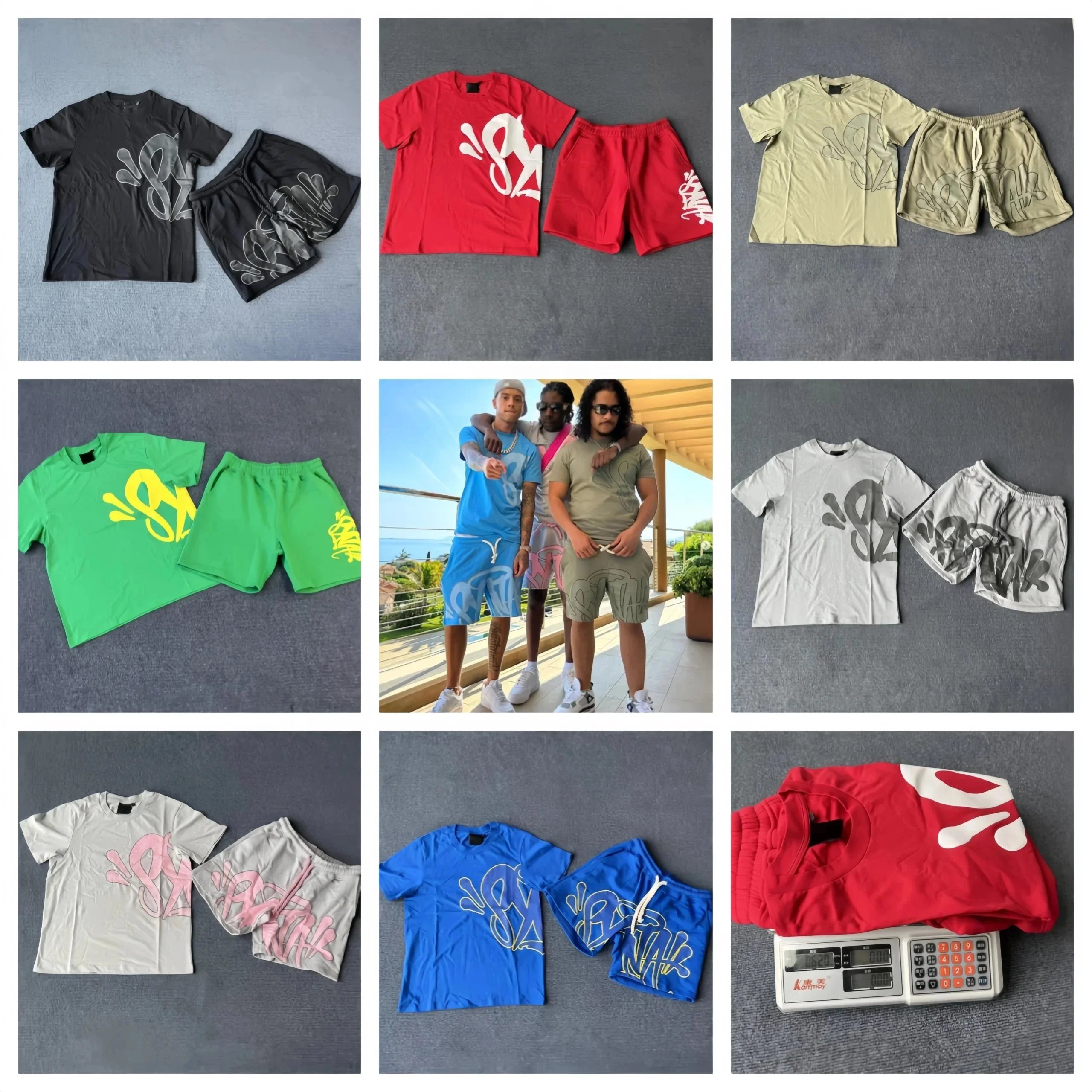 Sick Brand Matching T-Shirt and Shorts Set for Men