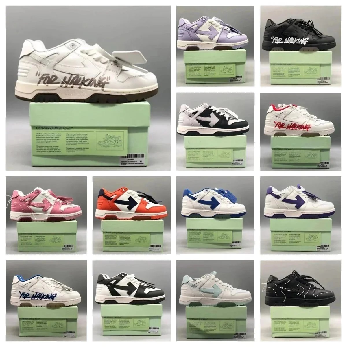 Off-White x Nike Dunk Low 'For Walking' Sneakers