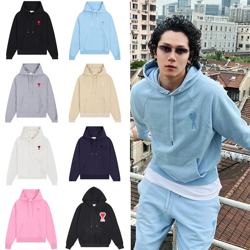 CDG Heart Logo Hoodie Unisex Sweatshirt Casual Streetwear