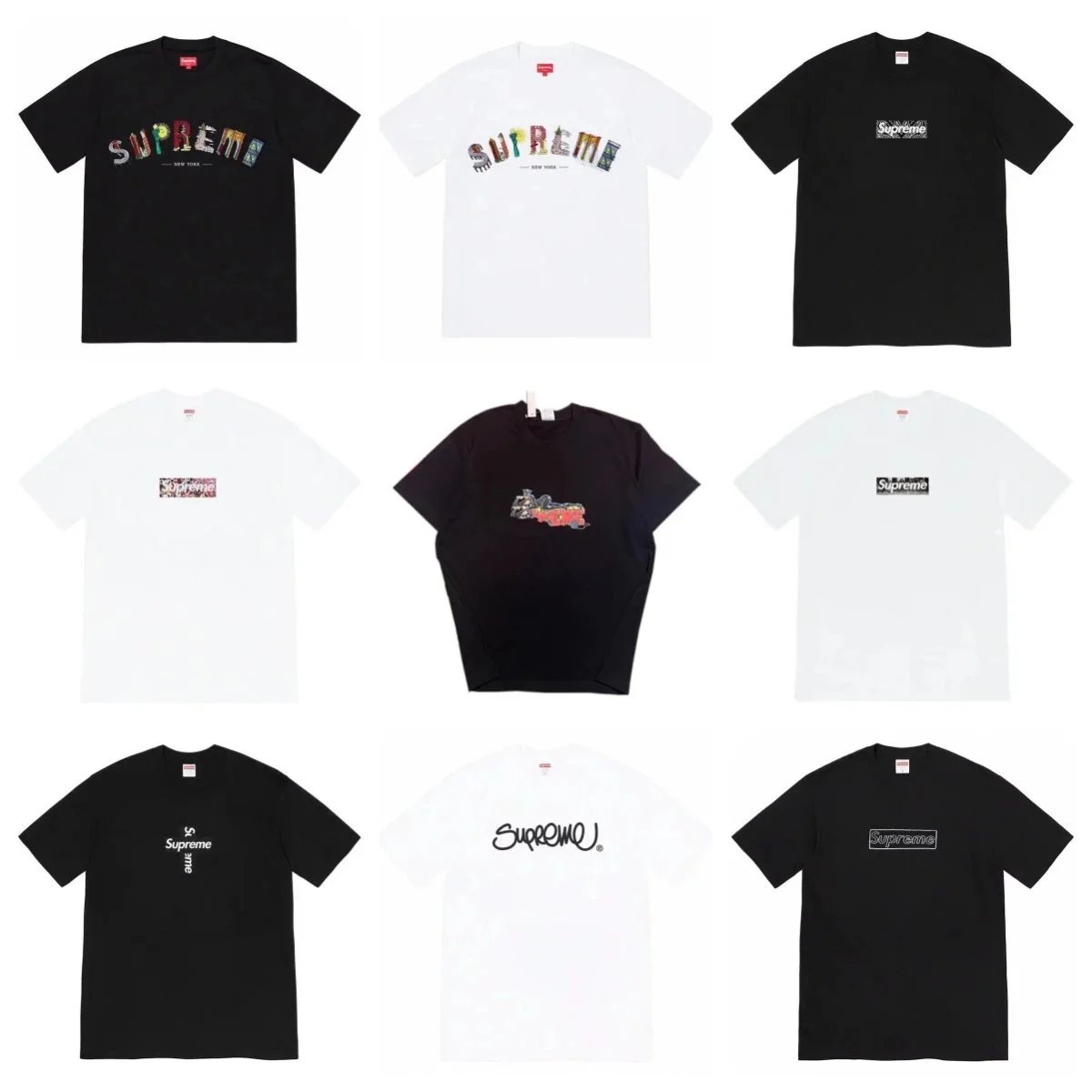 Supreme T-Shirts Collection - Classic Logo & Graphic Designs