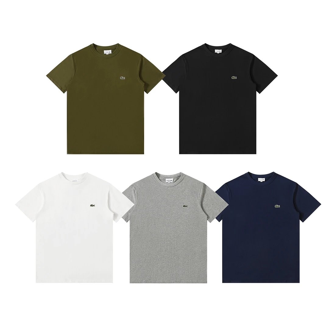 Lacoste Men's Classic Cotton T-Shirt with Crocodile Logo