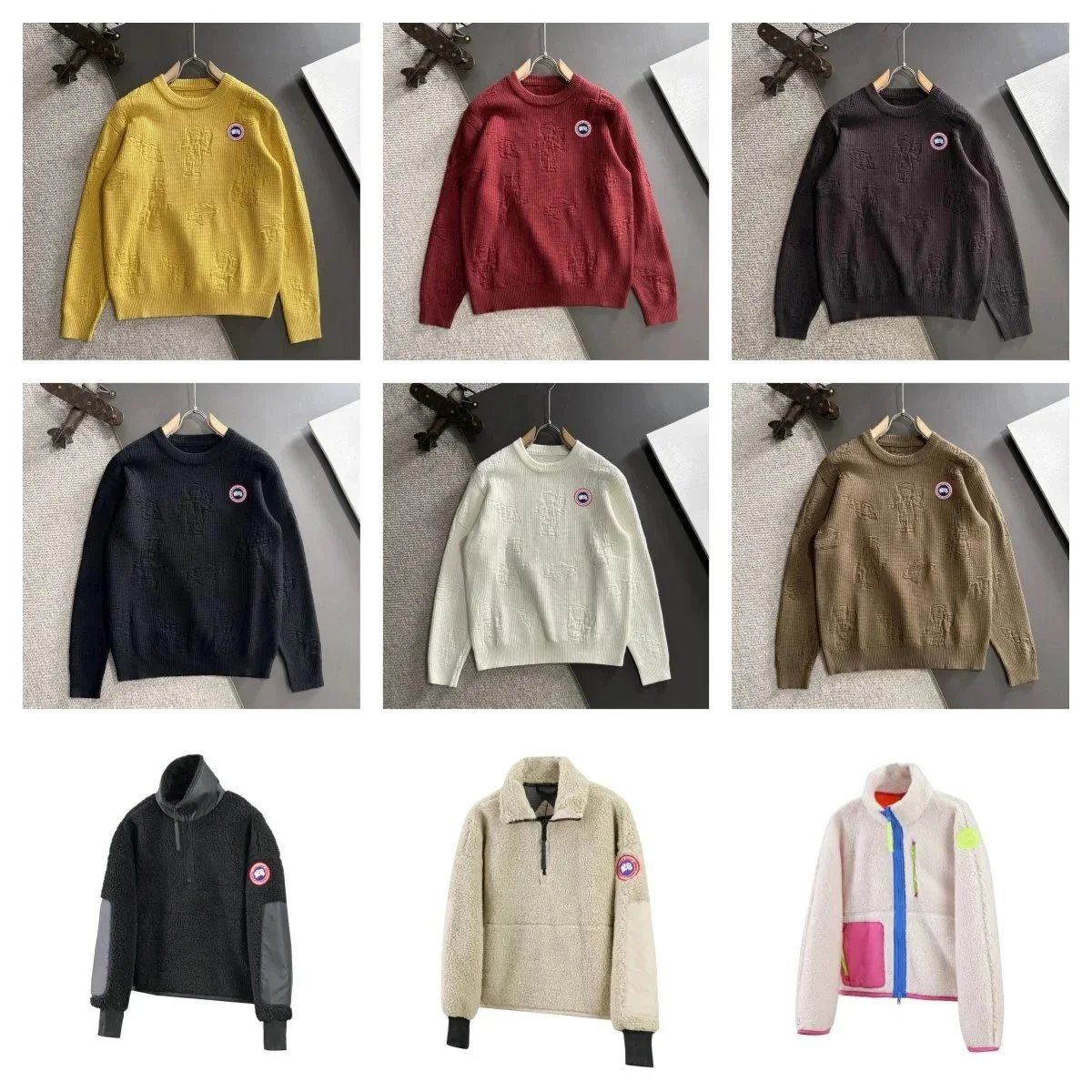 Canada Goose Knit Sweaters and Fleece Jackets for Men Women