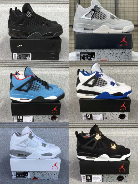 Air Jordan 4 Retro Sneakers Men's Basketball Shoes
