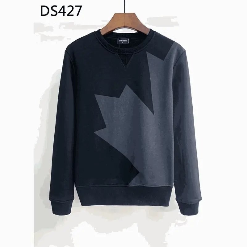 DS427 Geometric Design Crewneck Sweatshirt Men's Fashion Streetwear