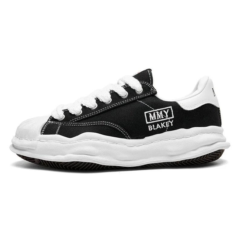 MMY BLAKEY Black and White Chunky Sneakers for Women Men