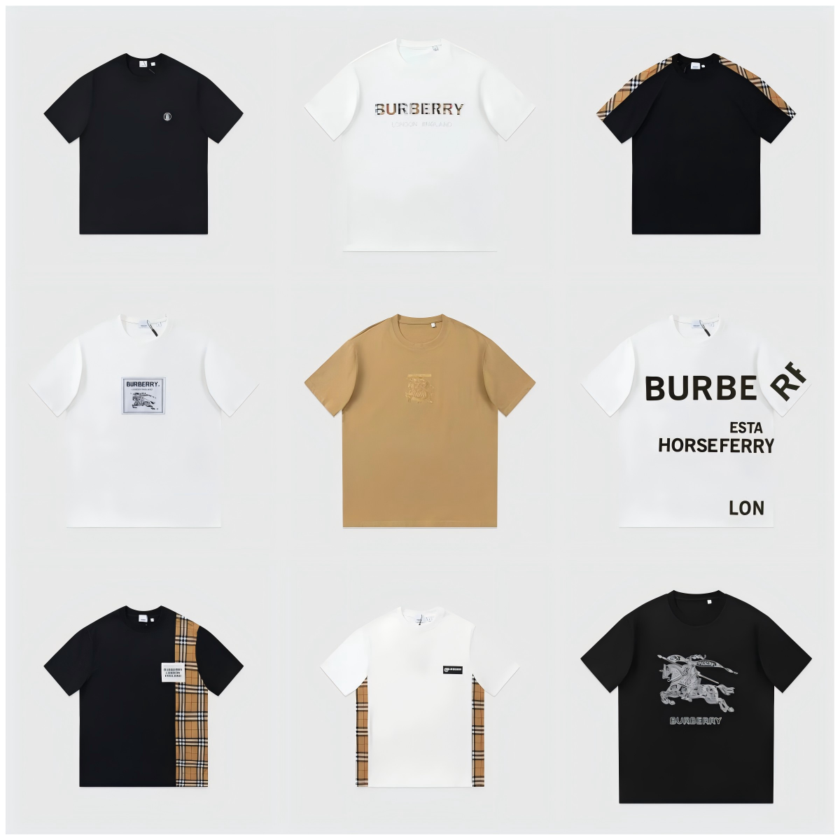 Burberry Men's T-Shirts Collection | Classic Logo & Check Design