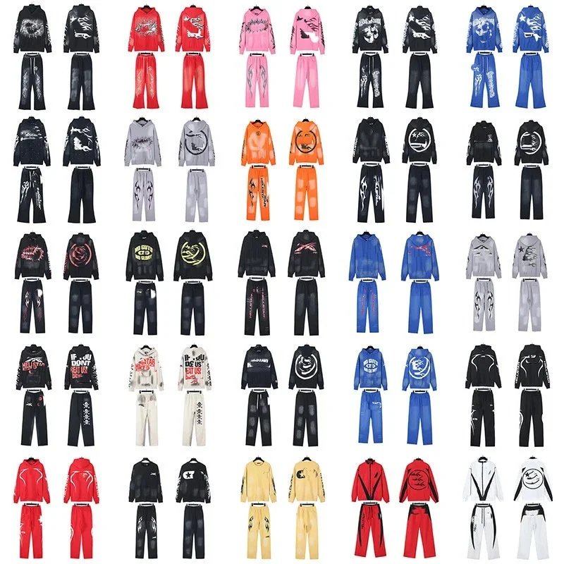 Fashion Streetwear Hoodie and Pants Sets for Men and Women