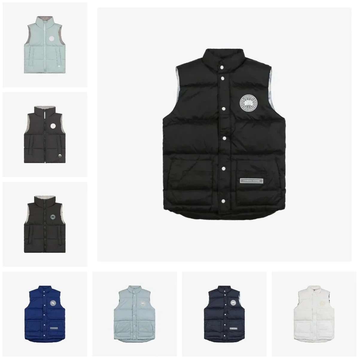 Camara Down Puffer Vest Men's Winter Warm Quilted Sleeveless Jacket